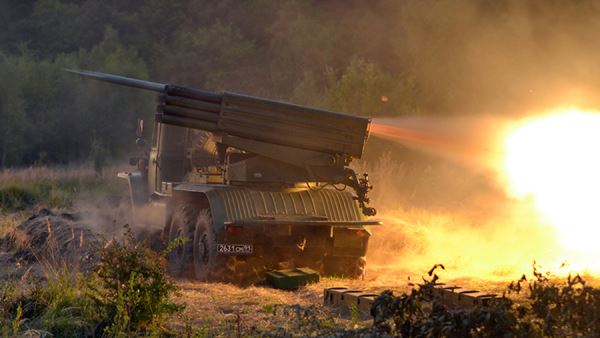 Расчеты РСЗО «Град» уничтожили БПМ Marder и живую силу ВСУ в зоне СВО